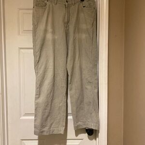 Patagonia 100% Organic Cotton Corduroy Kaki Tan Pants Men’s Size 36